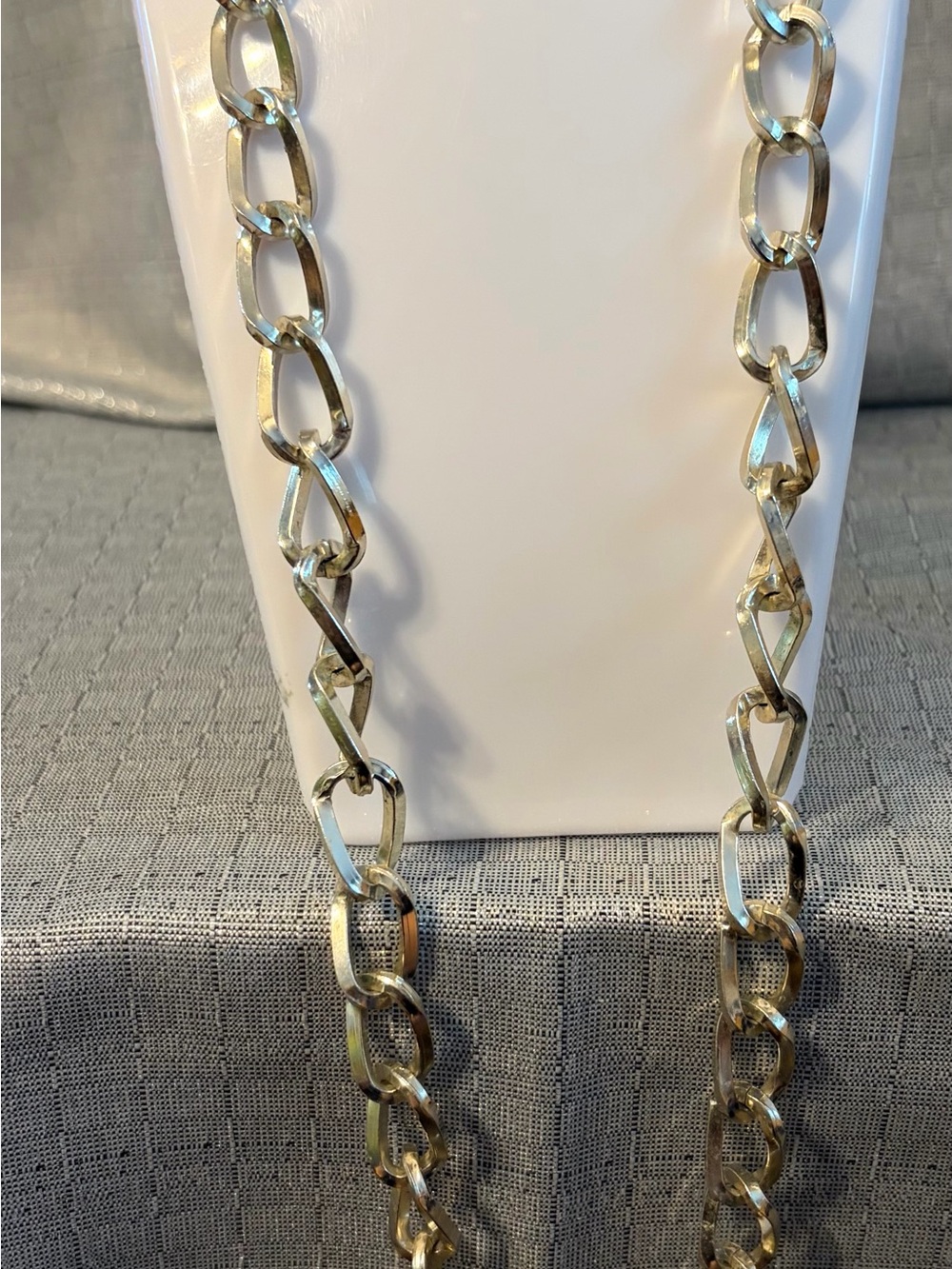 Gold-Tone Link Chain Necklace - Women's Jewelry - Picture 2 of 4